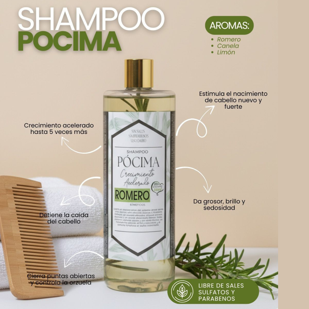 Shampoo Pócima de Romero 500ml